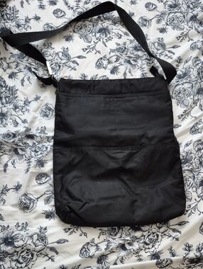 MAC Branded Nylon Black Crossbody Shoulder Bag.